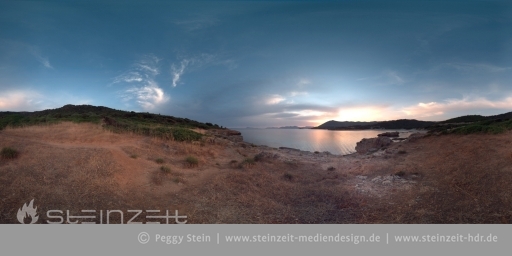 Sardinien - Bucht, Sonnenuntergang