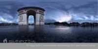 Paris - Arc de Triouph, Front (Regen)